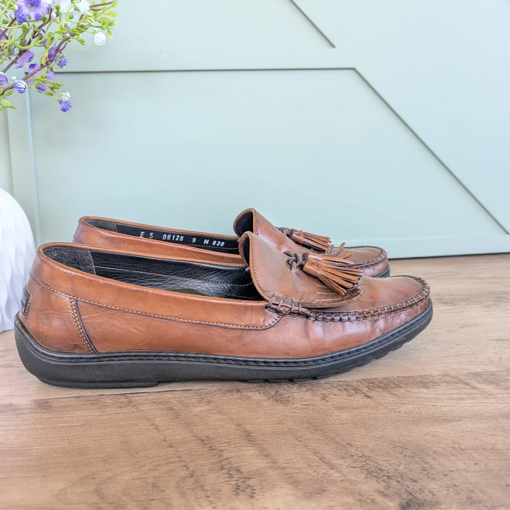 Bragano Kiltie Tassel Leather Men's Loafers